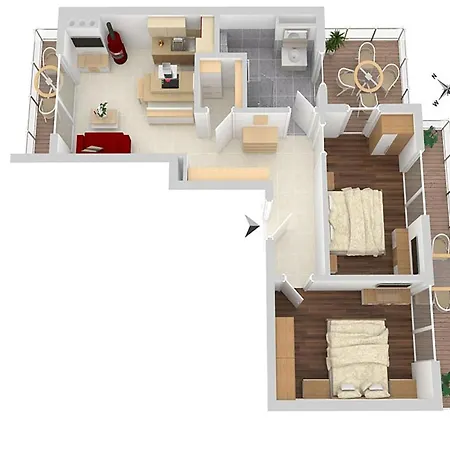 5 Sterne Anastasia In Der Hafenresidenz - Sauna Und Seeblick Waren (Mueritz)