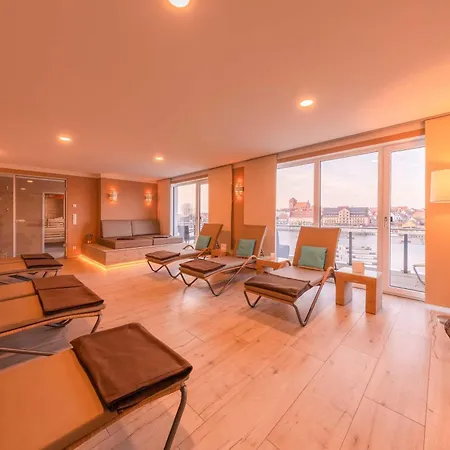 5 Sterne Apartment Anastasia In Der Hafenresidenz - Sauna Und Seeblick Waren (Mueritz)