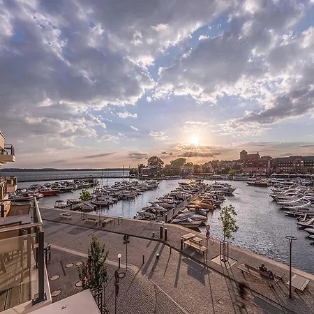 5 Sterne Apartment Anastasia In Der Hafenresidenz - Sauna Und Seeblick *
