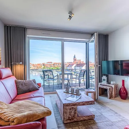 5 Sterne Apartment Anastasia In Der Hafenresidenz - Sauna Und Seeblick Apartment