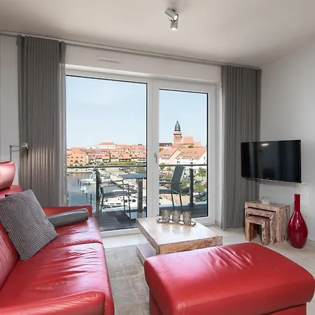 5 Sterne Anastasia In Der Hafenresidenz - Sauna Und Seeblick Apartment
